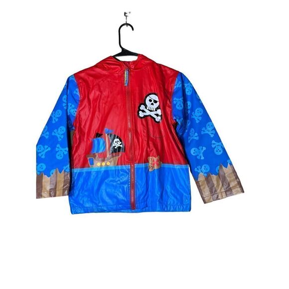 Stephen Joseph Boys Pirate Raincoat‎ Size 6X - Picture 1 of 10